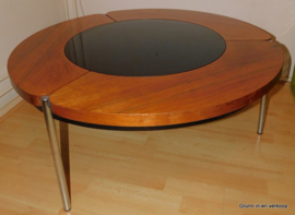 Palissander houten vintage tafel