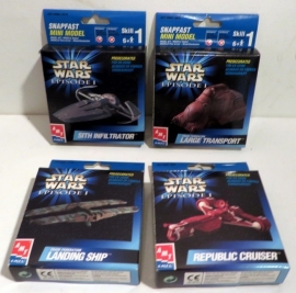 4 Star Wars snapfast mini modellen
