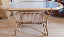 Rohé Noordwolde, Vintage rotan salontafel.