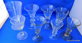 Antieke eind 19e eeuw glazen