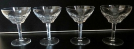 Val St Lambert, champagne coupes