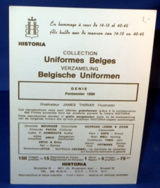Belgische uniformen - Pontonnier 1890