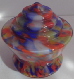 Glazen Multicolor Art Deco lampenkap