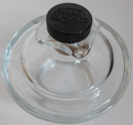 Glazen Grappa / wijn flesje met dop