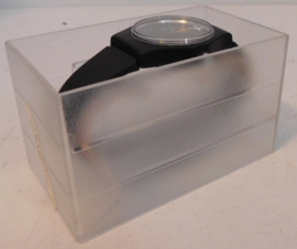 Swatch Live Time Black horloge met matzwarte band