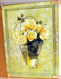 Ludger Thuilot gele bloemen poster / kunstdruk