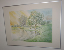 Gesigneerde Aquarel