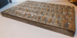 Industriële metalen Chocolademal, verschillende dierfiguren