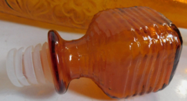 Empoli Amberkleurige glazen karaffles