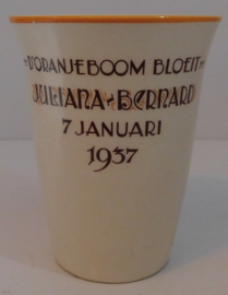 Herdenkingsbeker - Juliana - Bernard 1937