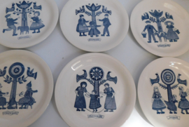 Royal Sphinx, set klederdracht borden