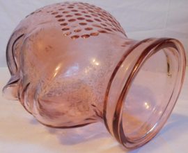 Roze glazen koptelefoon hoofd