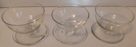 Helder glazen dessert coupes