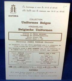Belgische uniformen - Officieren vliegers