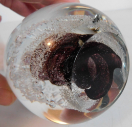 Glazen Presse Papier / paperweight
