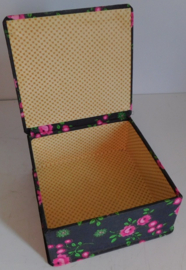 Brocante  stoffen opbergdoos