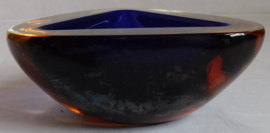 Murano Sommerso Glas bowl by Flavio Poli, 1960s