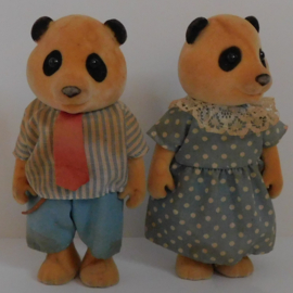 Sylvanian Families papa + mama panda