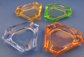 Bohemia Glass, Czechoslovakia retro asbakjes