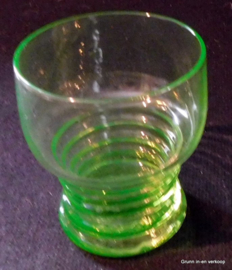 Kristalunie waterglas met ringen