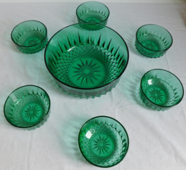 Arcoroc France set,  kom met 6 kommetjes