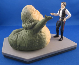 Star Wars, Jabba the Hutt & Han Solo op Kunststof standbeeld uit 1997