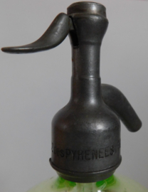 Antieke Annagroen / uranium spuitfles of sifon
