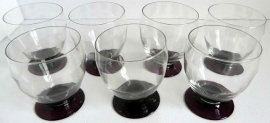 6 Voetbekers 'Narkissos'' glasservies.