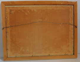 T. v.d. Hout schilderij - Gezicht op Vreeland