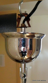 Mid Century chromen hanglamp