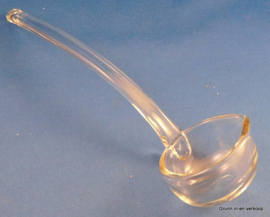 Korte glazen bowllepel / punchlepel