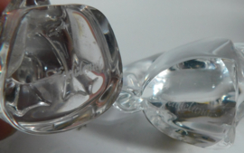 Hadeland Norway Crystal Glass,Papegaai + Eekhoorn