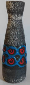 Keramiek Germany vaas met Lava decoratie
