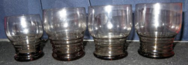 N.V. Kristalunie 3185 met ringen Waterglas