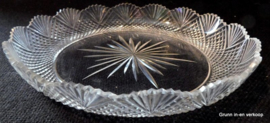 Kristallen waaierslijpsel schaaltjes, diameter: 20 cm