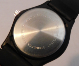 Swatch Live Time Black horloge met matzwarte band