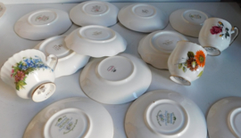 Diverse Engelse schotels + kopjes