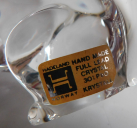 Hadeland Norway Crystal Glass,Papegaai + Eekhoorn