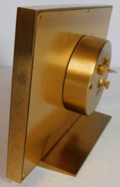 Helveco Swiss clock, messing table clock
