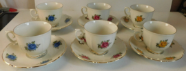 Bavaria porselein Z & Co. Tirschenreuth vintage kop en schotels