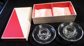 Kristalunie Maastricht kandelaars in originele doos