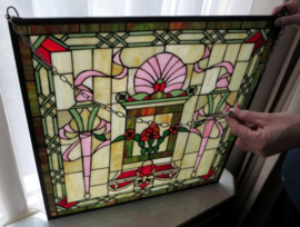 Art Deco Tiffany raam / glaspaneel