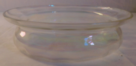 Iriserende Leerdam glazen Drijfschaal