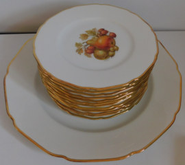 Complete Hutschenreuther Porseleinen fruitschalen set