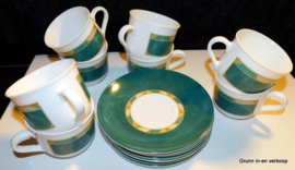 Arcopal France Cortina kopjes en schotels, set van acht
