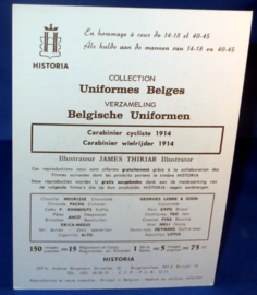 Belgische uniformen - wielrijder 1914