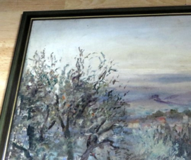 Jan Jurien Moolhuizen, Toscaanse landschap schilderij