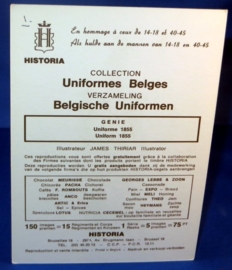 Belgische uniformen - Genie - Uniform 1855