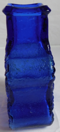 Scandinavisch glazen retro kobalt blauwe vaas