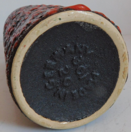 Fohr, West Germany keramisch Fat Lava vaas